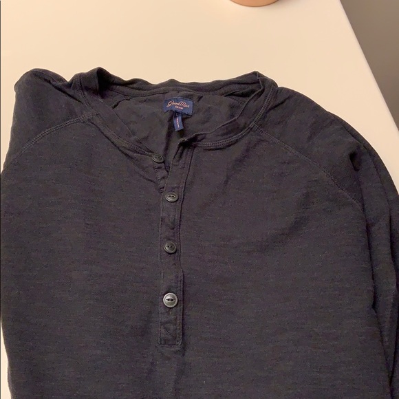 Black Henley - Russel Wilson’s Good Man Brand - Picture 3 of 3